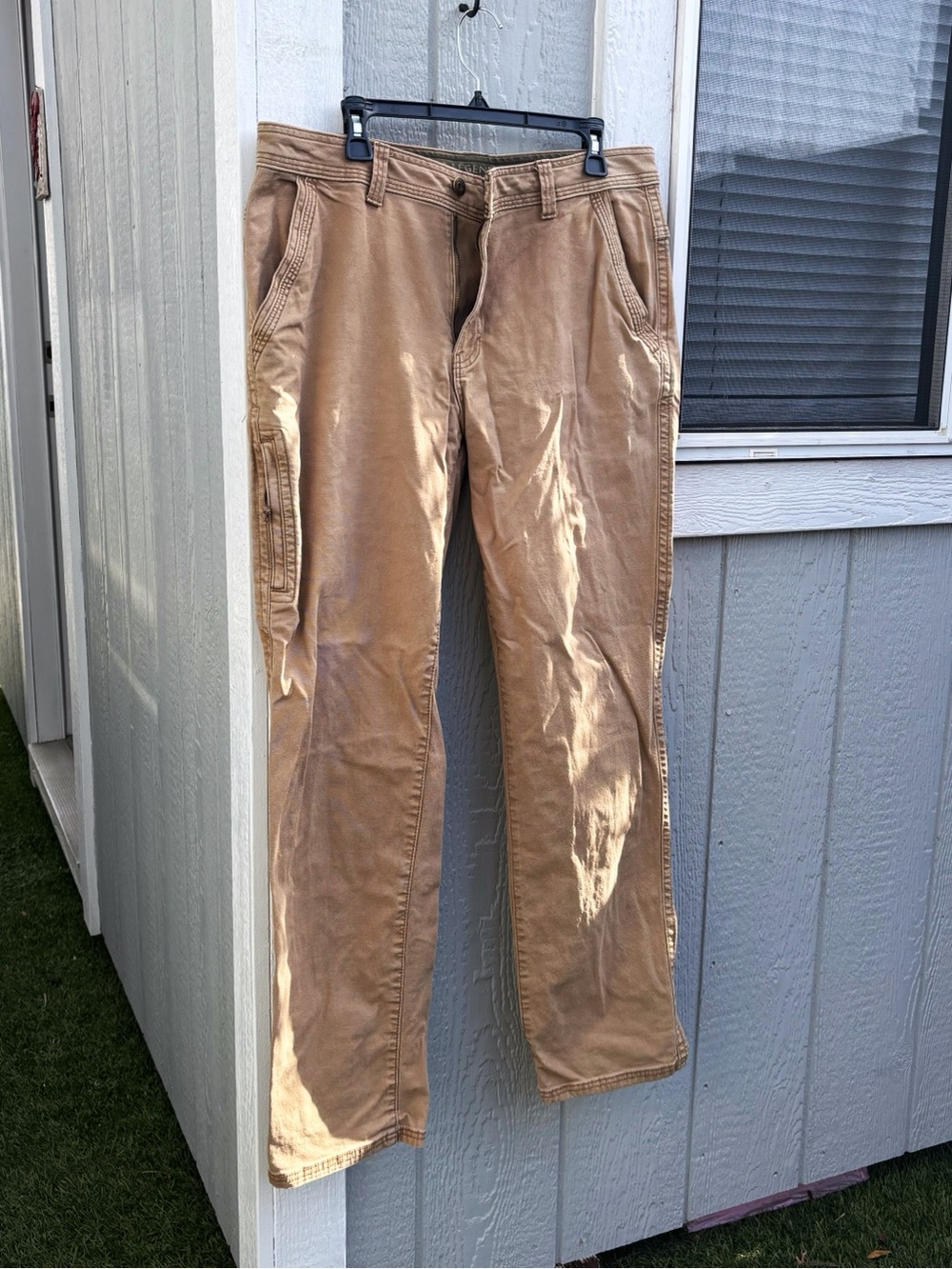 Legendary Outfitters Men's Tan Work Pants - Durable Straight Fit 34x34